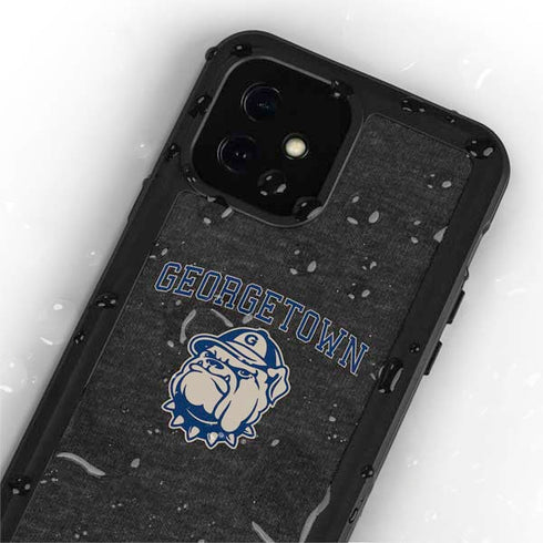 Georgetown University Hoyas Bulldog iPhone 12 Mini Waterproof Case