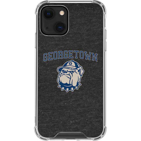 Georgetown University Hoyas Bulldog iPhone 13 Clear Case