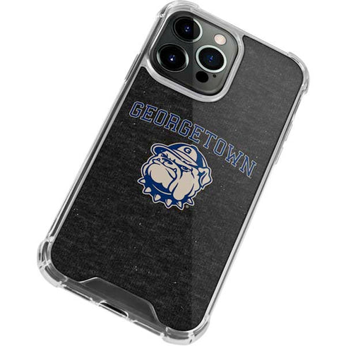 Georgetown University Hoyas Bulldog iPhone 13 Pro Max Clear Case