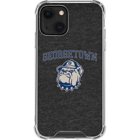 Georgetown University Hoyas Bulldog iPhone 14 Plus Clear Case