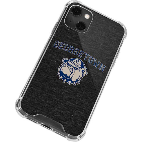 Georgetown University Hoyas Bulldog iPhone 14 Plus Clear Case