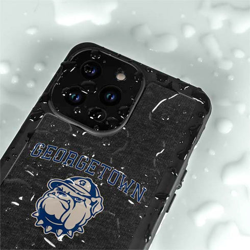 Georgetown University Hoyas Bulldog iPhone 14 Pro Max Waterproof Case