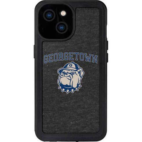 Georgetown University Hoyas Bulldog iPhone 15 Waterproof Case
