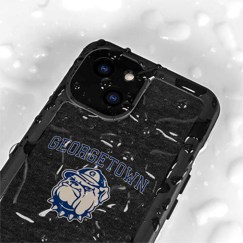 Georgetown University Hoyas Bulldog iPhone 15 Waterproof Case