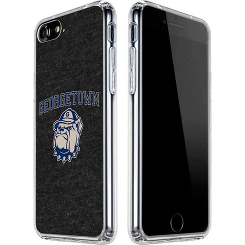 Georgetown University Hoyas Bulldog iPhone SE (2nd & 3rd Gen) Clear Case