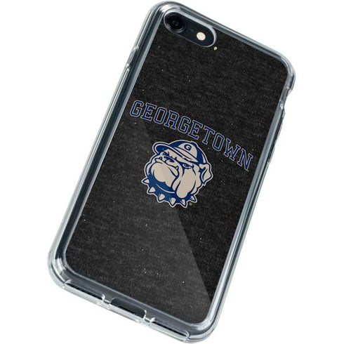 Georgetown University Hoyas Bulldog iPhone SE (2nd & 3rd Gen) Clear Case
