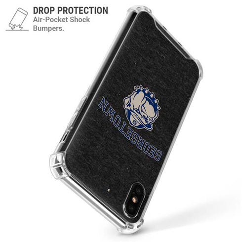 Georgetown University Hoyas Bulldog iPhone XS Max Clear Case