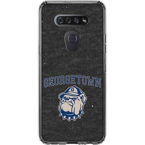 Georgetown University Hoyas Bulldog LG K51/Q51 Clear Case