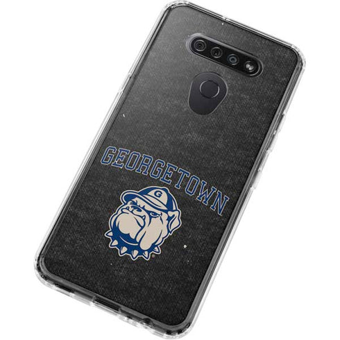 Georgetown University Hoyas Bulldog LG K51/Q51 Clear Case