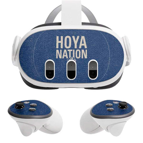 Georgetown University Hoyas Bulldog Meta Quest 3 Skin