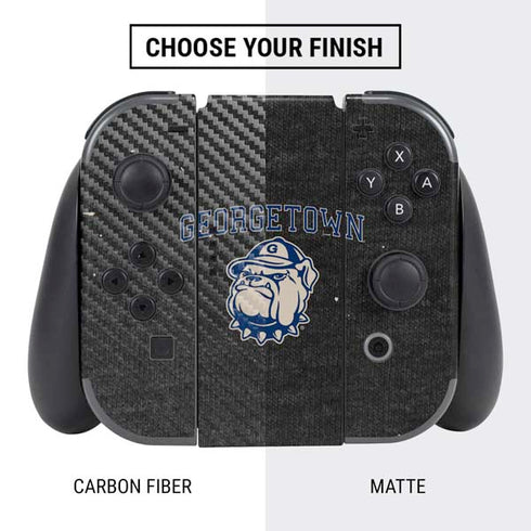 Georgetown University Hoyas Bulldog Nintendo Switch Bundle Skin