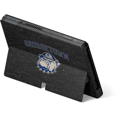 Georgetown University Hoyas Bulldog Nintendo Switch OLED (2021) Skin