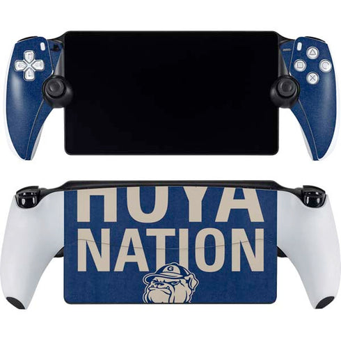 Georgetown University Hoyas Bulldog PlayStation Portal Remote Player Skin