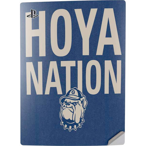 Georgetown University Hoyas Bulldog PS5 Digital Edition Console Skin