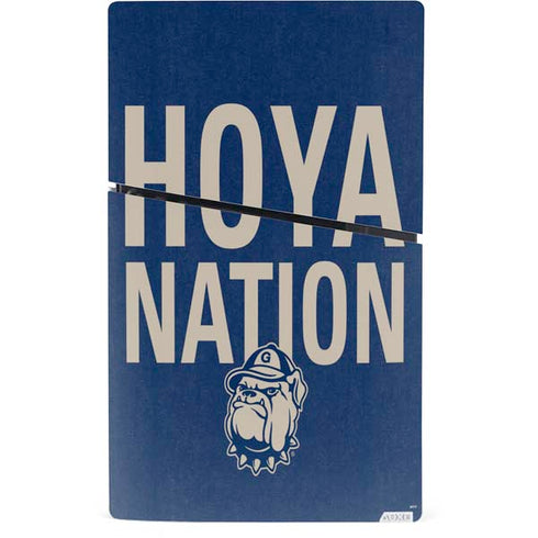 Georgetown University Hoyas Bulldog PS5 Slim Digital Edition Bundle Skin