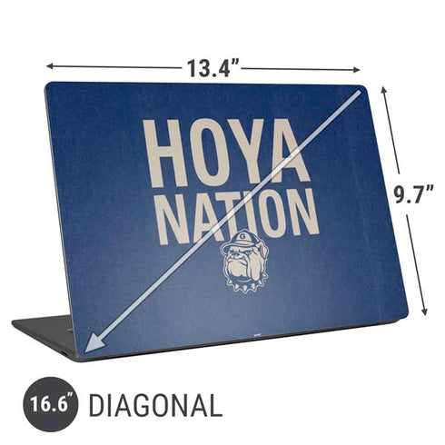 Georgetown University Hoyas Bulldog Universal Laptop 16.6in (13.4 x 9.7in) Skin