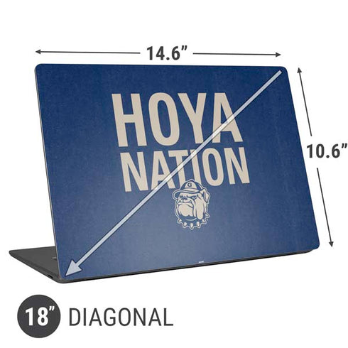 Georgetown University Hoyas Bulldog Universal Laptop 18in (14.6 x 10.6in) Skin