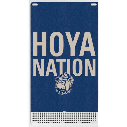 Georgetown University Hoyas Bulldog Xbox Series S Bundle Skin