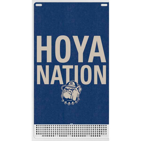 Georgetown University Hoyas Bulldog Xbox Series S Console Skin
