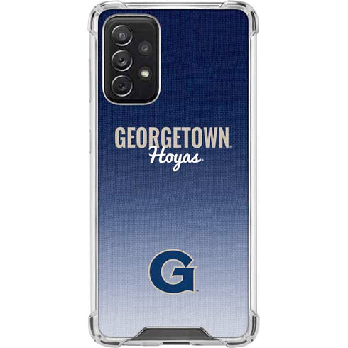 Georgetown University Hoyas Galaxy A72 5G Clear Case