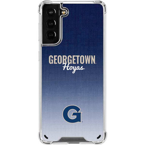 Georgetown University Hoyas Galaxy S21 Plus 5G Clear Case