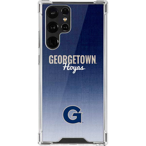 Georgetown University Hoyas Galaxy S22 Ultra Clear Case