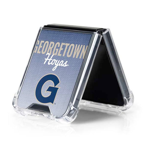 Georgetown University Hoyas Galaxy Z Flip5 5G Clear Case