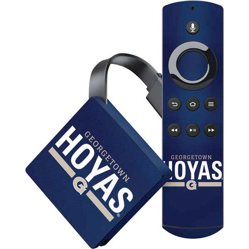 Georgetown University Hoyas Stripe Amazon Fire TV Skin
