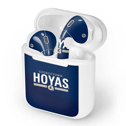 Georgetown University Hoyas Stripe Apple AirPods Skin