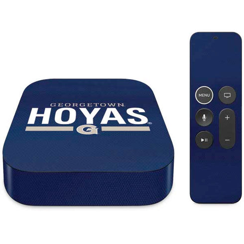 Georgetown University Hoyas Stripe Apple TV Skin
