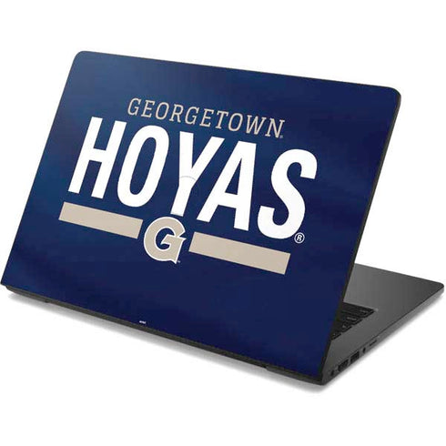 Georgetown University Hoyas Stripe Dell Chromebook Skin