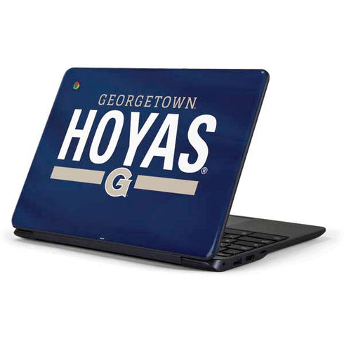 Georgetown University Hoyas Stripe Samsung Chromebook Skin