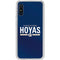 Georgetown University Hoyas Stripe Galaxy A10e Clear Case