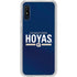 Georgetown University Hoyas Stripe Galaxy A10e Clear Case