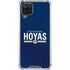 Georgetown University Hoyas Stripe Galaxy A12 Clear Case