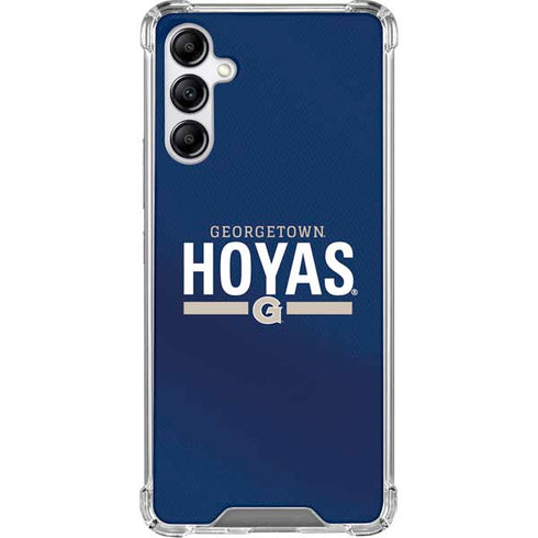 Georgetown University Hoyas Stripe Galaxy A15 5G Clear Case