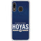 Georgetown University Hoyas Stripe Galaxy A20 Clear Case