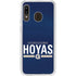 Georgetown University Hoyas Stripe Galaxy A20 Clear Case