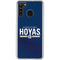 Georgetown University Hoyas Stripe Galaxy A21 Clear Case