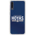 Georgetown University Hoyas Stripe Galaxy A50 Clear Case