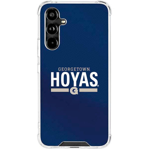 Georgetown University Hoyas Stripe Galaxy A54 5G Clear Case