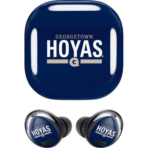 Georgetown University Hoyas Stripe Galaxy Buds Pro Skin