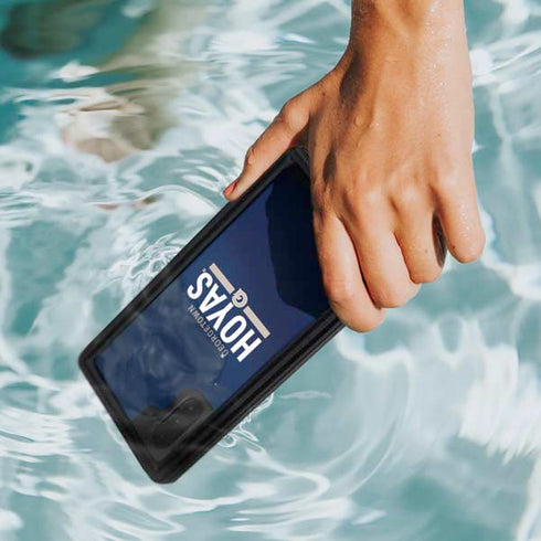Georgetown University Hoyas Stripe Galaxy Note 10 Waterproof Case
