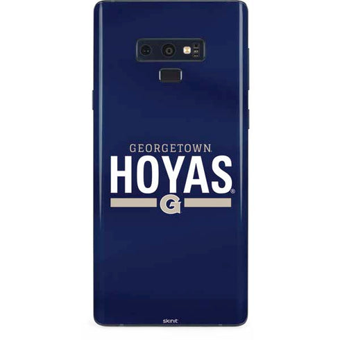 Georgetown University Hoyas Stripe Galaxy Note 9 Skin