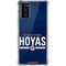 Georgetown University Hoyas Stripe Galaxy Note20 5G Clear Case