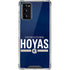 Georgetown University Hoyas Stripe Galaxy Note20 5G Clear Case