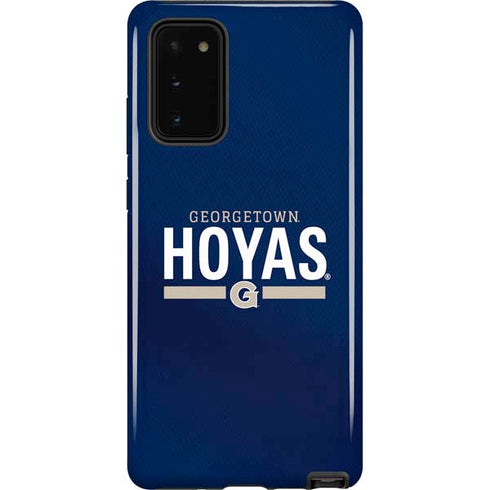 Georgetown University Hoyas Stripe Galaxy Note20 5G Pro Case