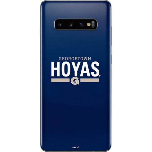 Georgetown University Hoyas Stripe Galaxy S10 Plus Skin