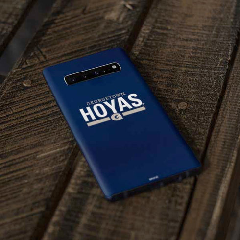 Georgetown University Hoyas Stripe Galaxy S10 Plus Skin