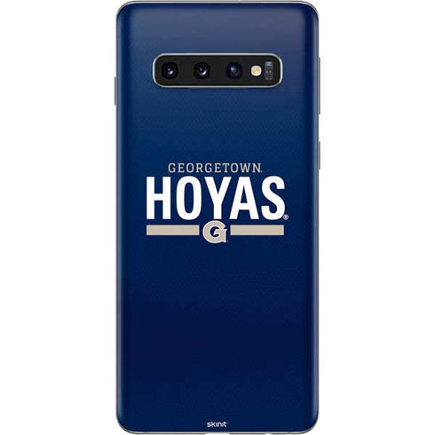 Georgetown University Hoyas Stripe Galaxy S10 Skin